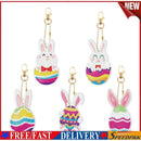 5pcs Diamond Painting DIY Full Special Shaped Easter Keychains Kit (YSK76)