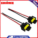 1 Pair Car H8/H9/H11 Bulb Socket Headlamp Fog Lamp Female Adapter Connector
