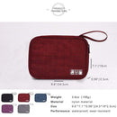 Travel Watch Band Storage Bag Earphone Data Cable Strap Organizers (Red) Newly