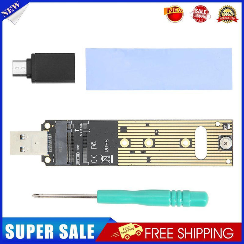 NVMe to USB Adapter M2 M Key SSD to to USB 3.1 A Card + USB A to C Adapter