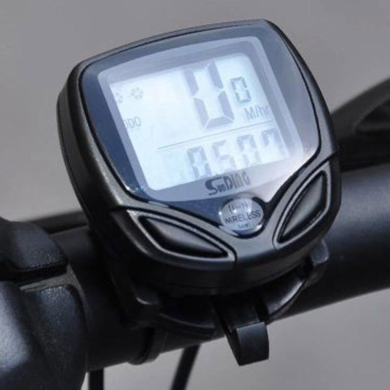 16 Function LCD Digital Wireless Bicycle Computer Waterproof Car LED Bicycle T