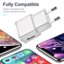 USB Charger Mobile Phone Fast Wall Charge EU US Plug Adapter for Home Travel