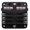 YJ-FB014 6 Ways 32V Blade Fuse Box Terminal Block Holder Case for Car Boat Newly