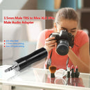 3.5mm Stereo Male to Mini XLR 3pin Male Audio Adapter Connector Converter