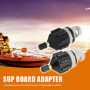 2x Rowing Boat Air Valve Kayak Surfing Paddle Board Pump Adapter (Black) Newly
