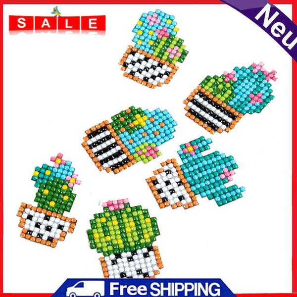 DIY Full Drill Diamond Painting Children Round Diamond Stickers Cross Stitch Kit