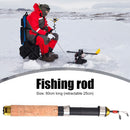 60cm Portable Ice Fishing Rod Outdoor Angling Telescopic Winter Fishing Pole