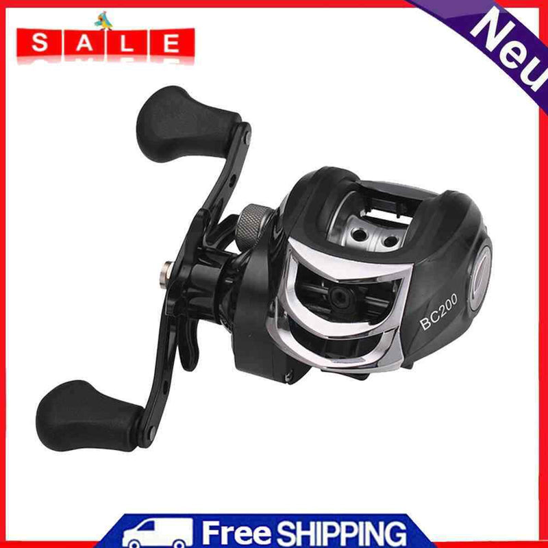 Lizard Low Profile Baitcasting Fishing Reel 17+1BB Right Hand Fish Reel Tackle