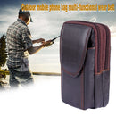 Male Pure Color Mobile Phone Holder Three-layer Jogging Sports Running Bags