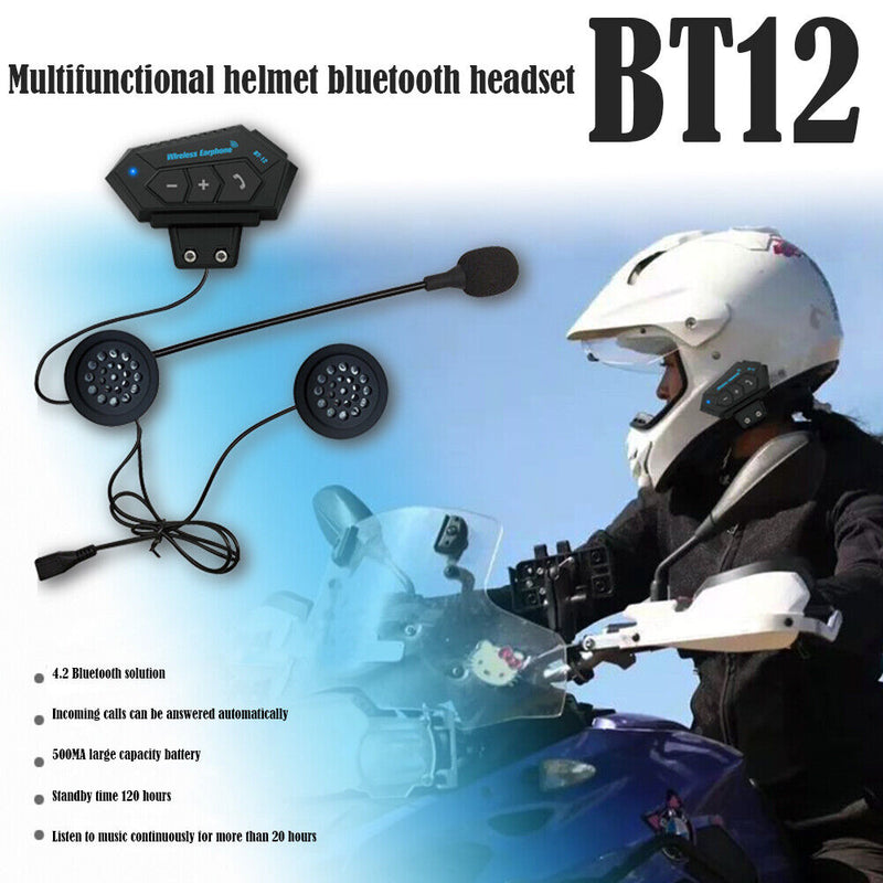 BT12 CSR8635 Bluetooth-compatible V4.0+EDR Headset for Motorcycle Helmet In