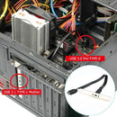 USB 3.1 Front Panel Header Type E M to Type C F Motherboard Expansion Cable