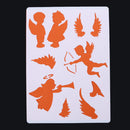 6 x Layered Stencils for Walls Painting, Scrapbooking Embossing Cards Paper