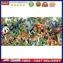 DIY Hand Paint on Canvas Animal Family Oil Picture Drawing Paint By Numbers