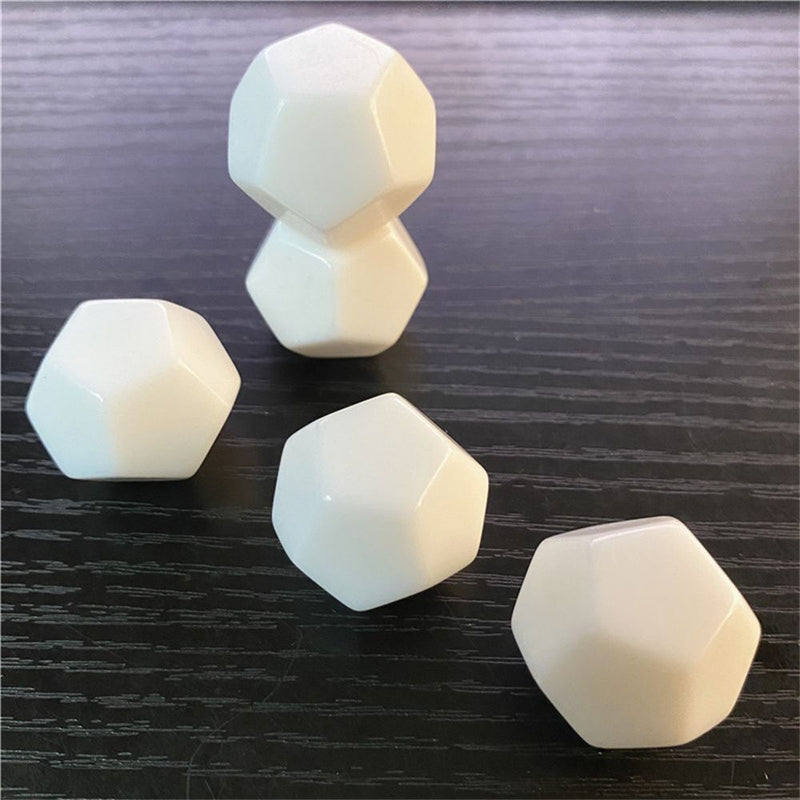 Dungeons and Dragons Polyhedral Iidescent Blank Dices Game Accessory Dice Set