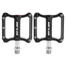 2pcs GUB GC020-DU Aluminum Alloy Folding Mountain Bike Baring Pedals(Black)