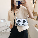 Cow Milk Printed Women Handbag Tote Female Casual Underarm Shoulder Bag (1)