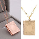 Gift Jewelry Chain Friend Pendant Photo Picture Locket Square Shaped Necklace