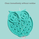 Dog Feeding Lick Mat Cat Feeder Licking Pad Slow Food Feeder Bowls (Blue) Newly