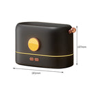 Flame Essential Oil Aroma Diffuser Air Humidifier Cool Mist Maker (Black)