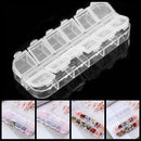 Holder Clear Plastic Small Case Storage Boxes Craft Organizer Nail Art Tips