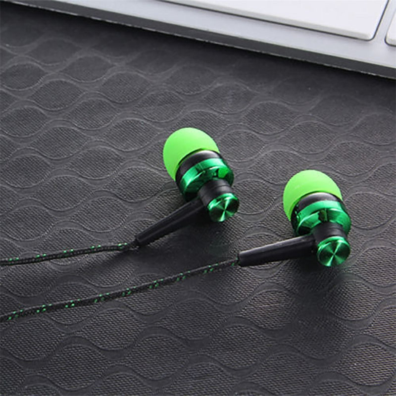 Wired Mobile Phone Earpiece Stereo 3.5mm Earbuds In-Ear Earphone HiFi Headphone