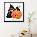 Halloween Pumpkin 5D DIY Full Round Drill Handmade Drawing Kit Diamond Painti
