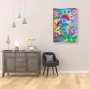 5D Rhinestone DIY Special Shaped Kit Colorful Flowers Diamond Painting