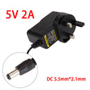 AC to DC 5.5mm*2.1mm 5.5mm*2.5mm 5V 2A Switching Power Supply Adapter UK