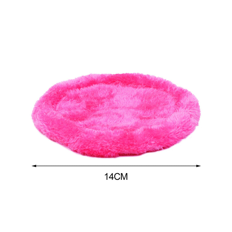 Hamster Nest Pad Animal Chinchilla Rabbit Guinea Pig Plush Cushion (Rose S)
