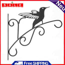 Wrought Iron Hanging Flower Pot Basket Decorative Hanger Brackets (Bird)