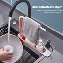 Telescopic Sink Drain Racks Organizer Soap Basket Kitchen Storage (Red) Newly