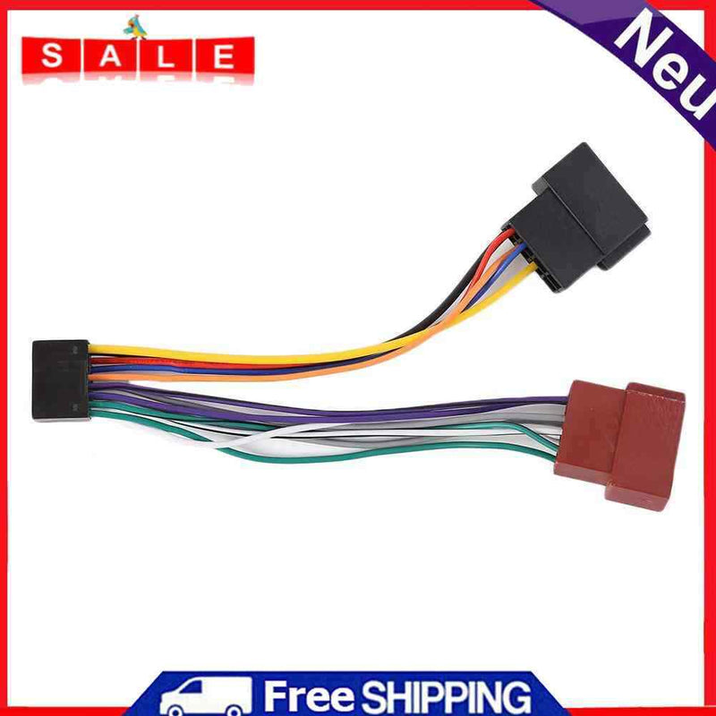 ISO Wiring Harness Loom Connector Adapter 16 Pin for KENWOOD Car Stereo Radio