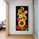 Sun Flowers 5D DIY Mosaic Rhinestone Picture Full Round Drill Diamond Paint