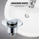 Push-Type Wash Basin Plug Stainless Steel Sink Stoppers Drain Filter Plugs Newly