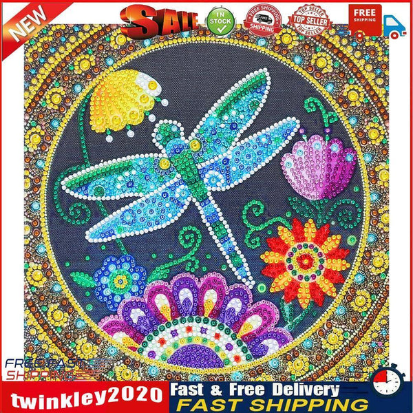 Partial Special Shape Crystal Drill Dragonfly Diamond Painting Drawing Kit Newly