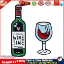 2x Red Wine Glass Bottle Lapel Badges Women Men Fashion Jewelry Brooch Pin Newly
