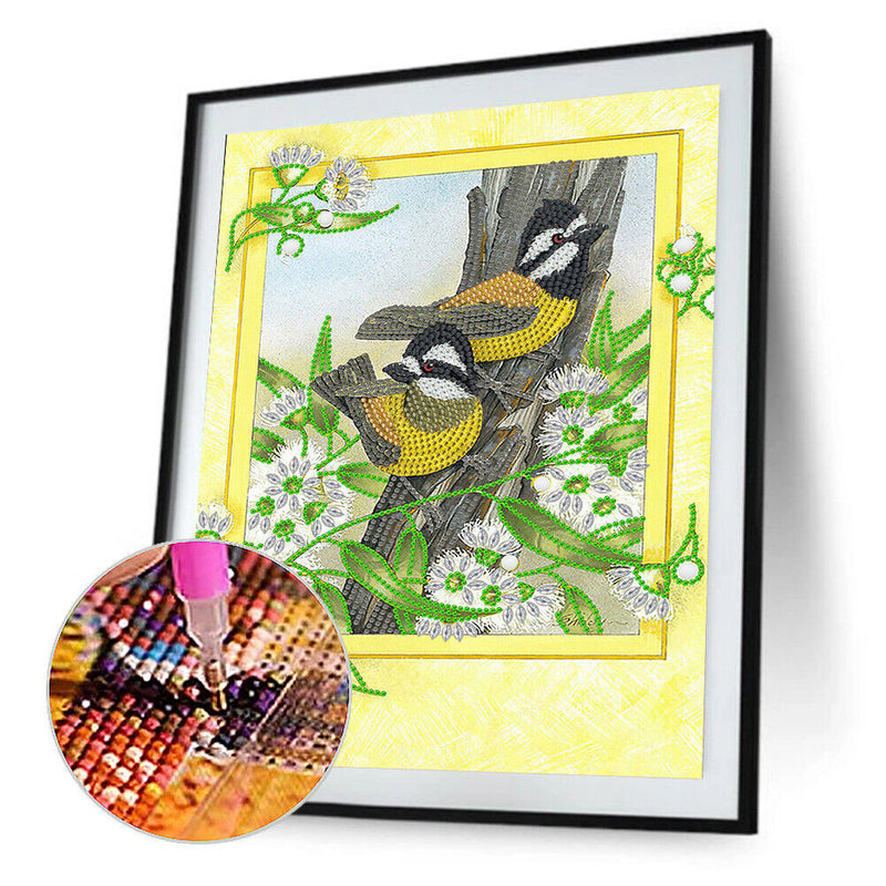 #A 5D Partial Special Shape Drill Diamond Mosaic Birds Series Rhinestone Draw Ho