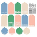 Metal cutting dies label frame set die scrapbook embossed craft photo card`