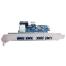 PCI-E X1 to USB3.0 Riser Card PCI Express USB3 4 Port Expansion Adapter Extender