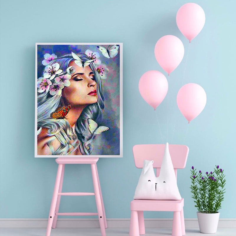 Butterfly Beauty Oil Paint By Numbers Kits Canvas Picture Wall DIY (B725)