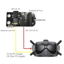 For DJI FPV Goggles V2 Flight Glasses External Analog 5.8G RX port 2.0 Module Accessories