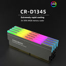 COOLMOON CR-D134S ARGB RAM Heatsink Heat Spreader Cooler for Desktop (Grey)