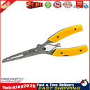 Stainless Steel Fishing Pliers Fishing Line Cutter Hook Remover (Yellow) Newly