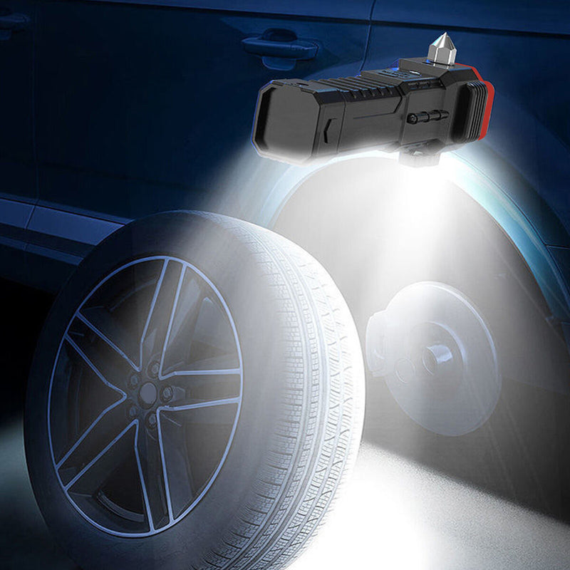 LED Flashlight for Car Waterproof Tool (With Glass Breaker and Seatbelt Cut