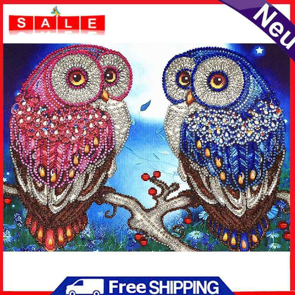 5D DIY Special Shaped Diamond Painting Bird Embroidery Mosaic Kit Bedroom Decor