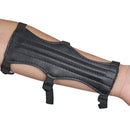 Outdoor Archery Shoting Cow Leather 3 Strap Arm Guard Protection Black Newly