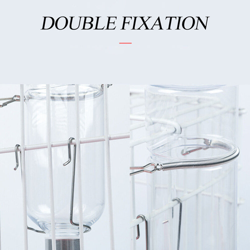 Automatic Feeder Water Small Pet Hamster Stainless Steel Nipple Drinking Bo