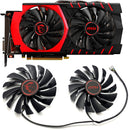 2x Graphics Card Fan for MSI R9 390X 390 380/R7 370 GAMING Graphics Card
