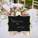 20pcs/Set Wooden Chalkboard Mini Wedding Party Table Number Message Blackboard