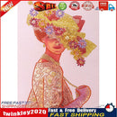 Special Shaped 5D Lady with Bowler Hat Kit DIY Diamond Painting (Y150) Newly